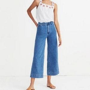 Madewell Emmett Wide Leg Crop Jeans